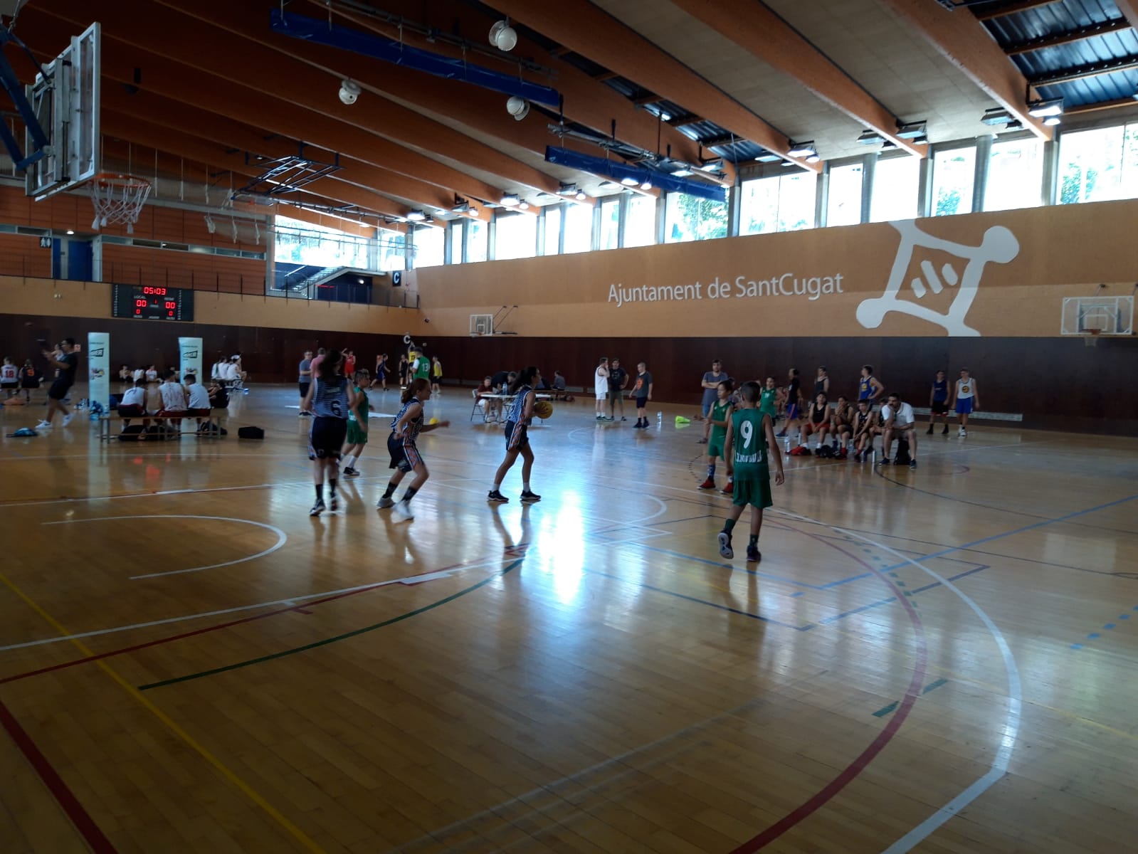 El 3x3 del Qbasket per la Festa Major. FOTO: Qbasket Sant Cugat.