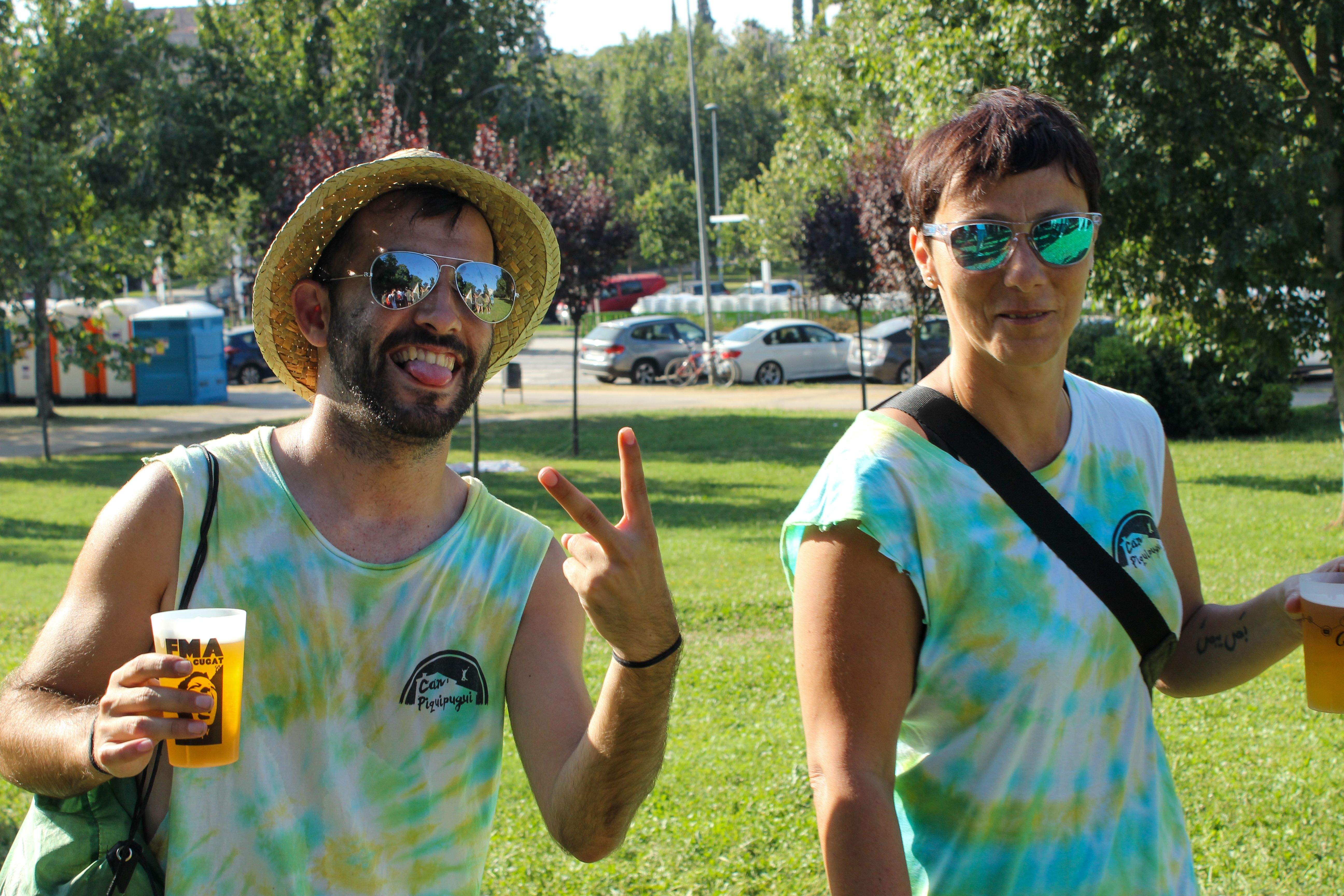 Batalla de penyes a la FMA. Foto: Alex Gómez