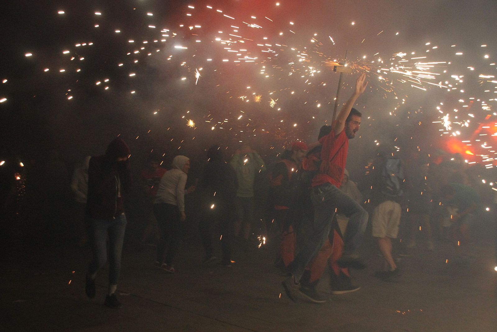 Final del correfoc de Festa Major. FOTO: Paula Galván