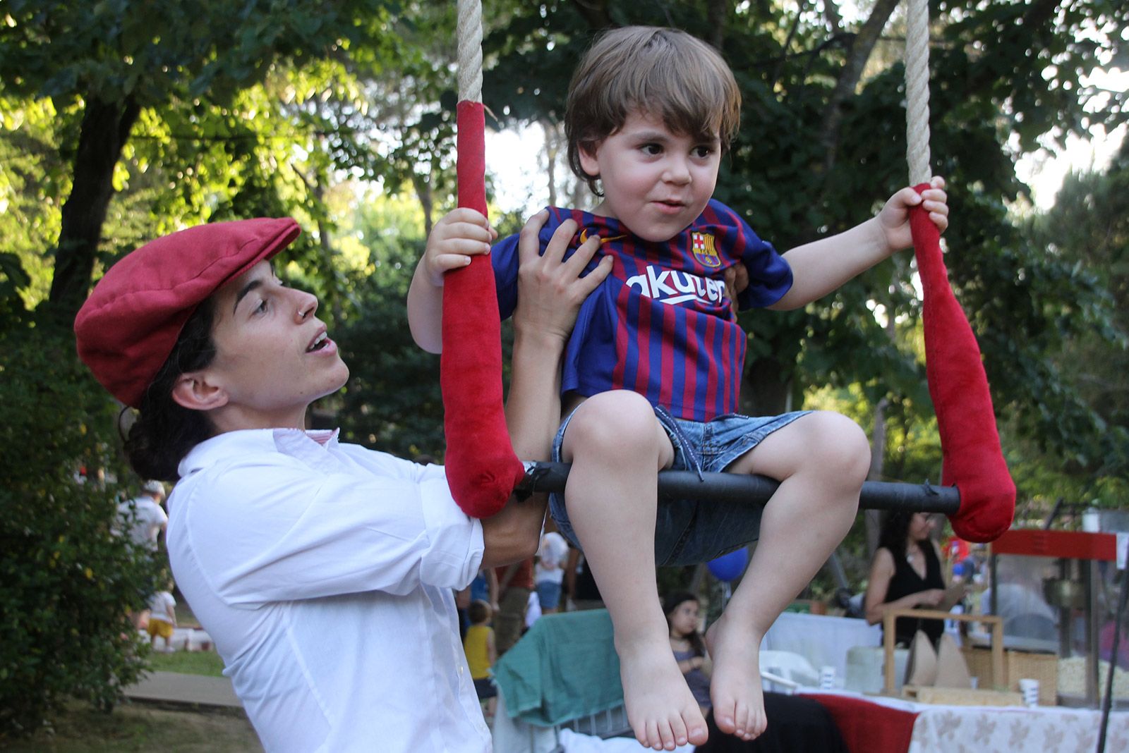 Racó infantil de Festa Major al Parc Central. FOTO: Paula Galván