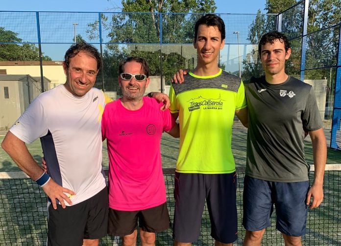 Campions i subcampions del Torneig de Pàdel de la Festa Major de Sant Cugat. FOTO: Guim Garcia
