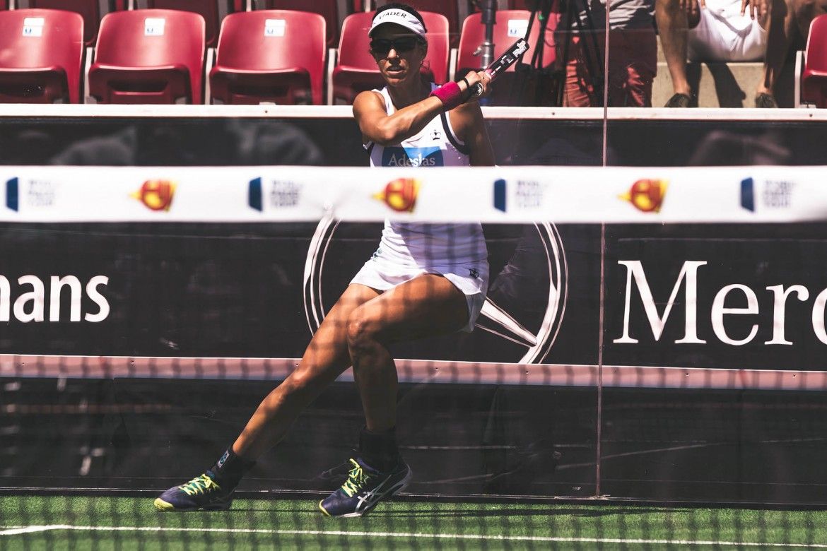 Marta Marrero, en la final del Swedish Padel Open. FOTO: WPT