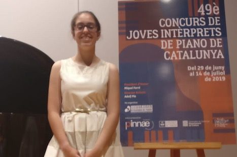 La santcugatenca Laura González Vilardaga al certamen. FOTO: Cedida