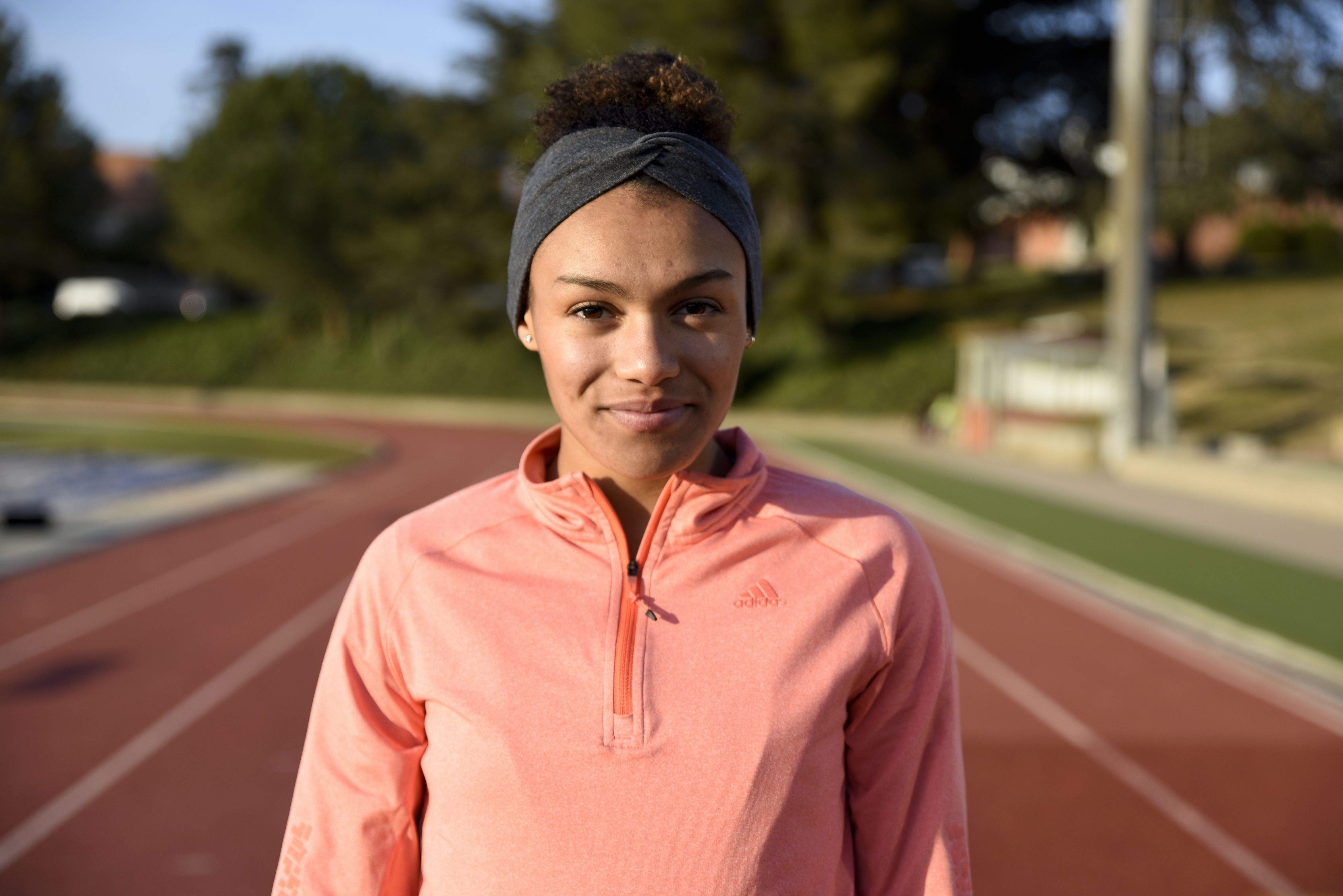 Jaël Bestué, en un entrenament al CAR de Sant Cugat. FOTO: Bernat Millet