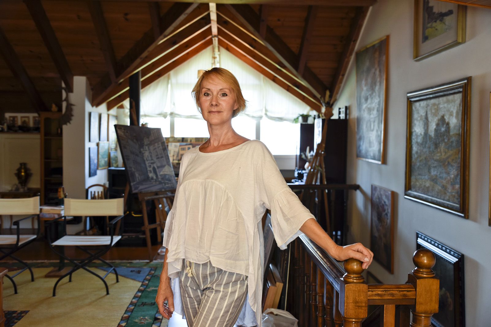 Katerina Alavedra-Duchoslav, artista de Sant Cugat. FOTO: Bernat Millet