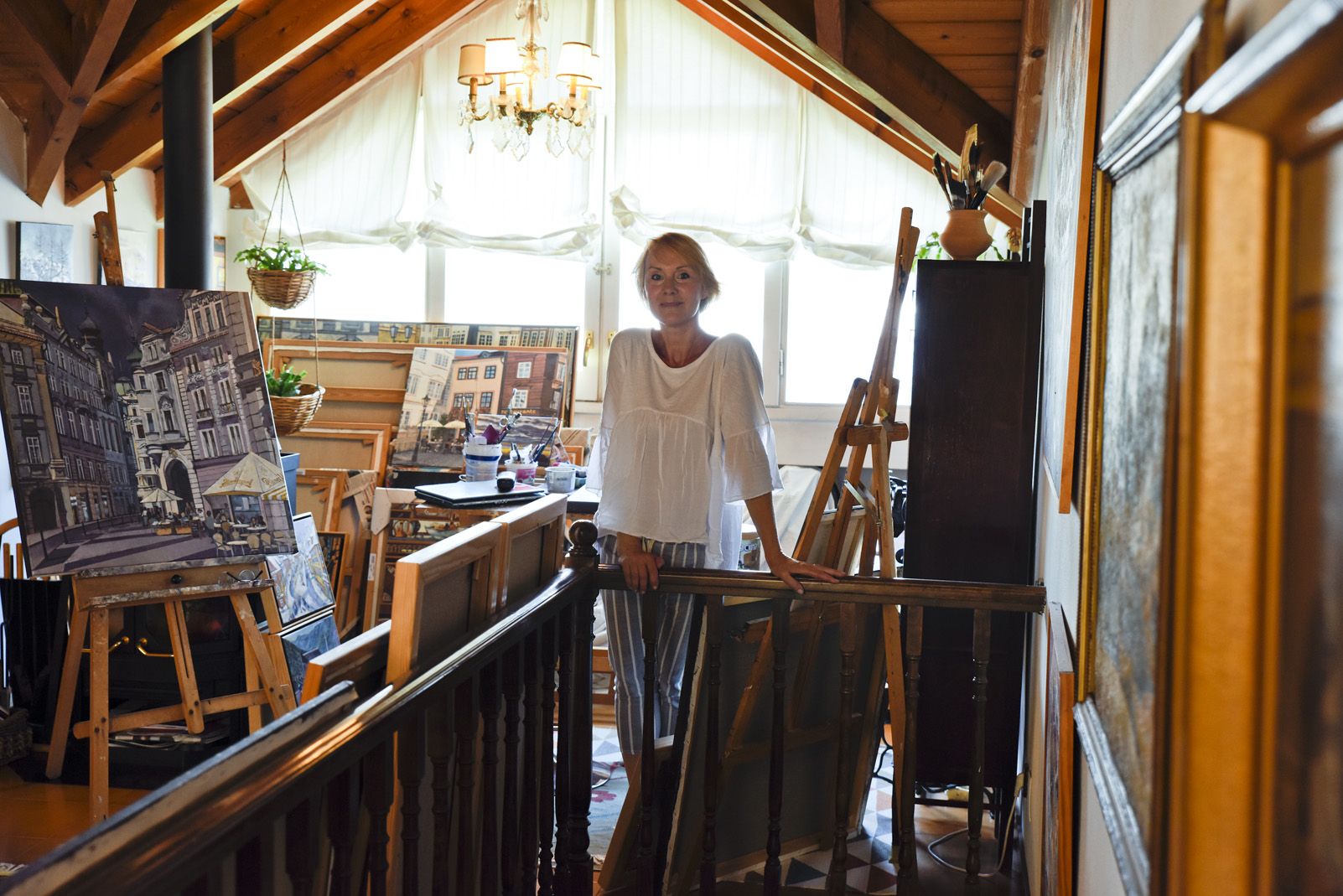 Katerina Alavedra al seu taller. FOTO: Bernat Millet