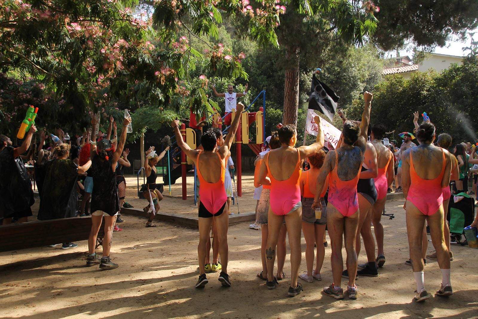 Olimpíades bandarres a la Festa Major de La Floresta. FOTO: Paula Galván