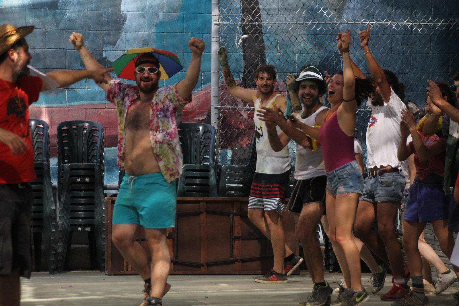 Olimpíades bandarres a la Festa Major de La Floresta. FOTO: Paula Galván