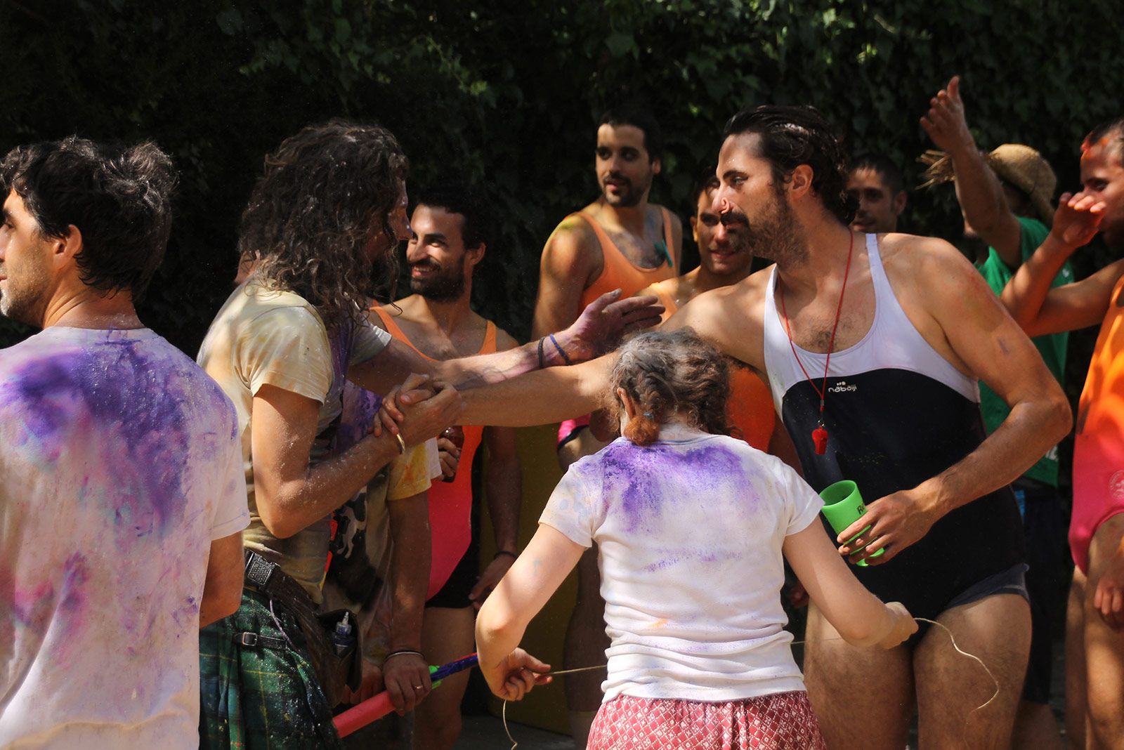 Olimpíades bandarres a la Festa Major de La Floresta. FOTO: Paula Galván