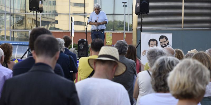 L'acte s'ha celebrat a la plaça de la Vila. FOTO: Bernat Millet