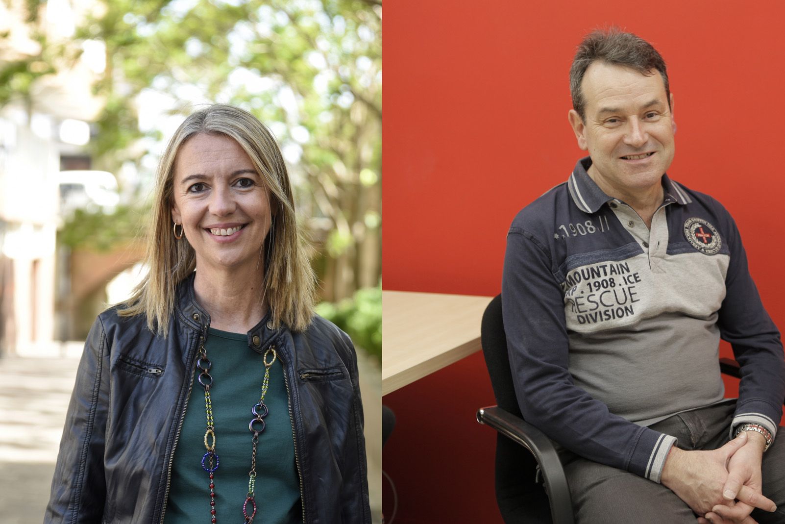 Miria Ingla, alcaldessa de Sant Cugat, i Rafa Robledo, president de la Coordinadora d'Entitats Esportives de Sant Cugat. FOTO: TOT Sant Cugat