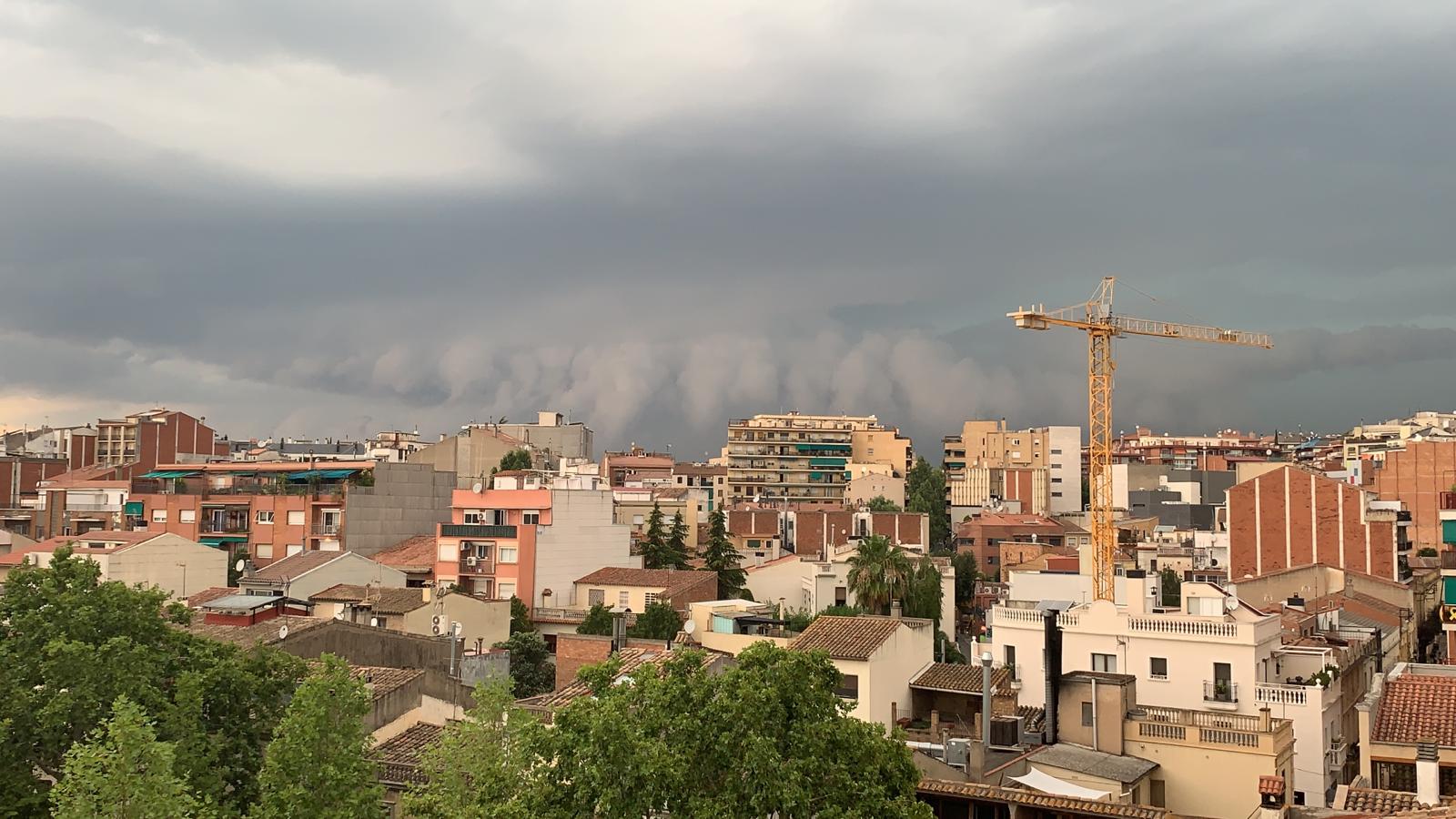 La tempesta arriba a Sant Cugat. Foto: Cedida.