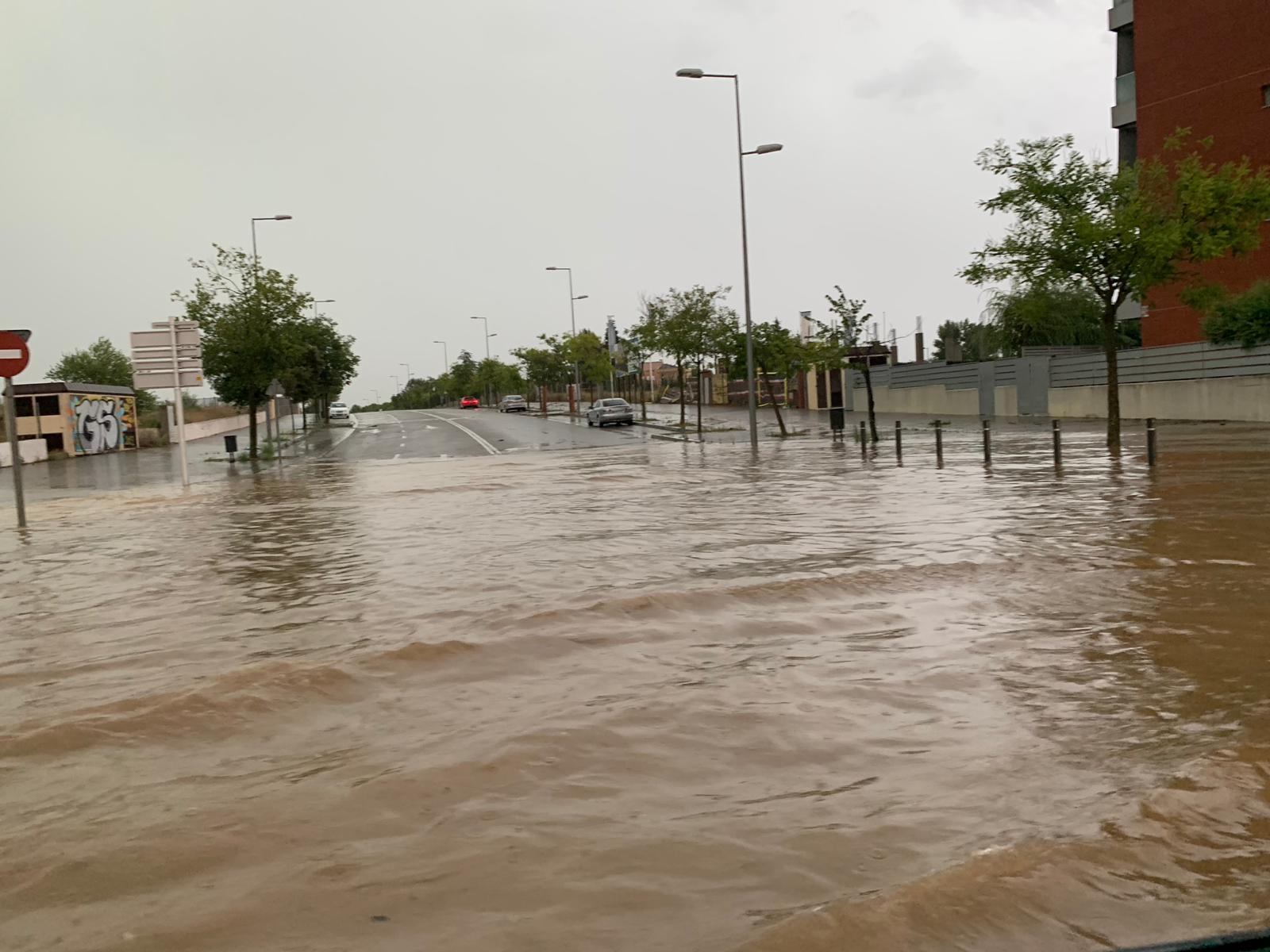 Aiguats durant la tempesta. Foto: Cedida.