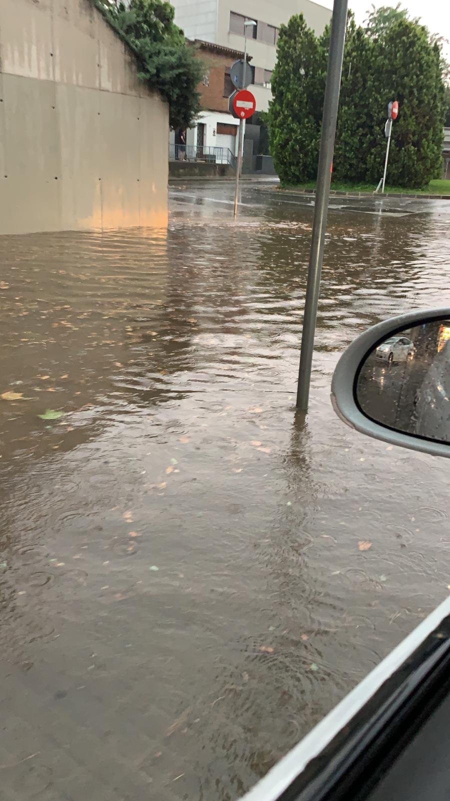 Aiguats durant la tempesta. Foto: Cedida.