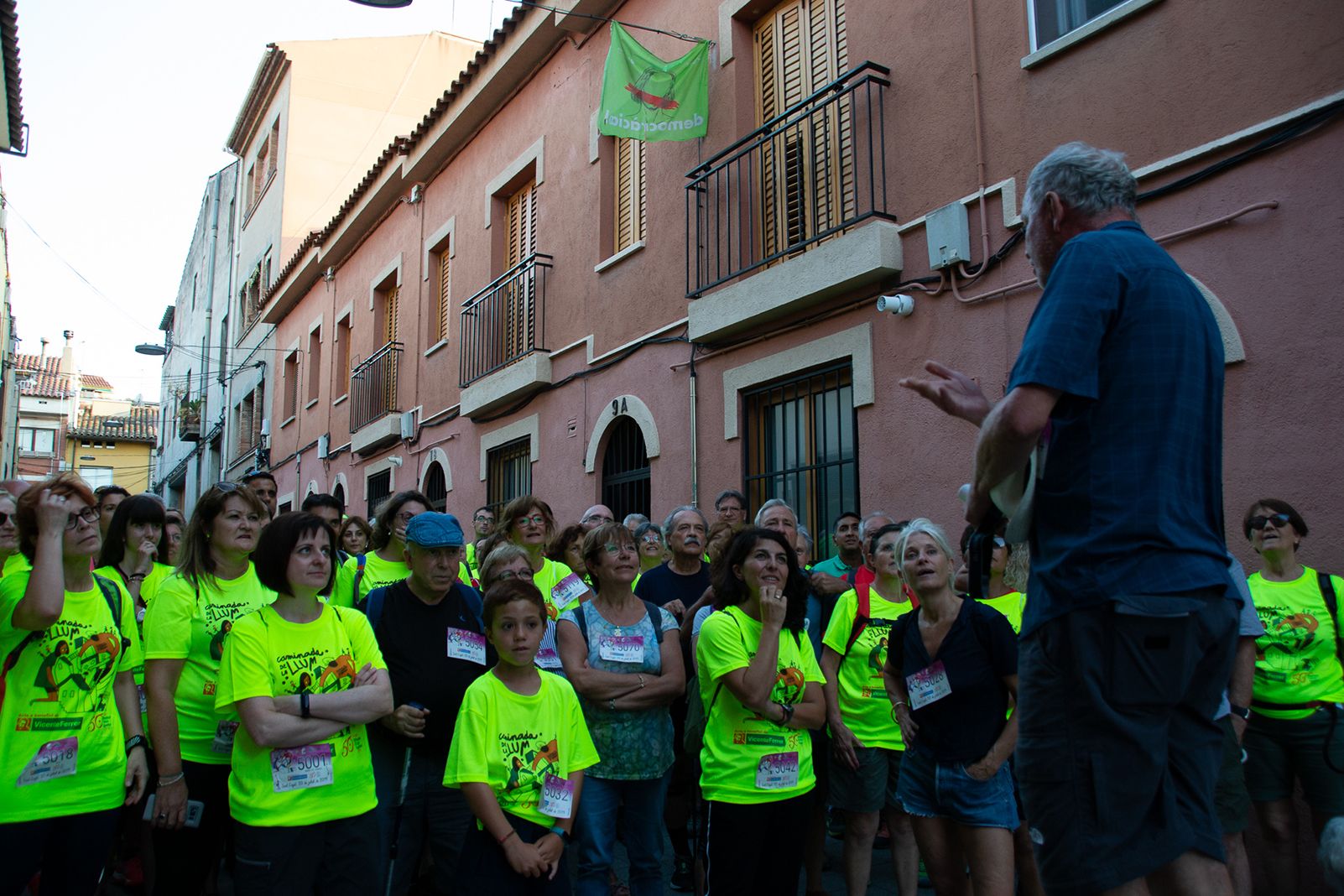 Caminada de la llum a Sant Cugat. Foto: Silvia Polanco