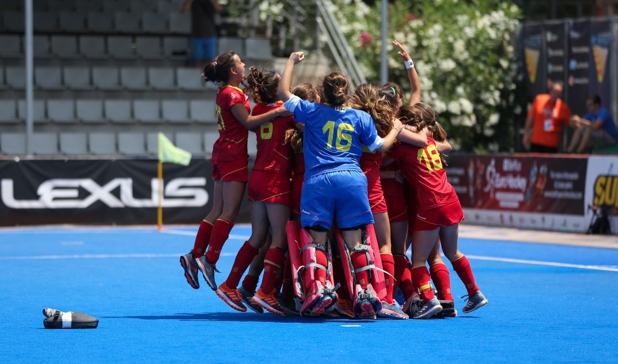 La selecció espanyola guanya l'Europeu sots 21 en la seva segona aparició en la final. FOTO: twitter de la RFEH.