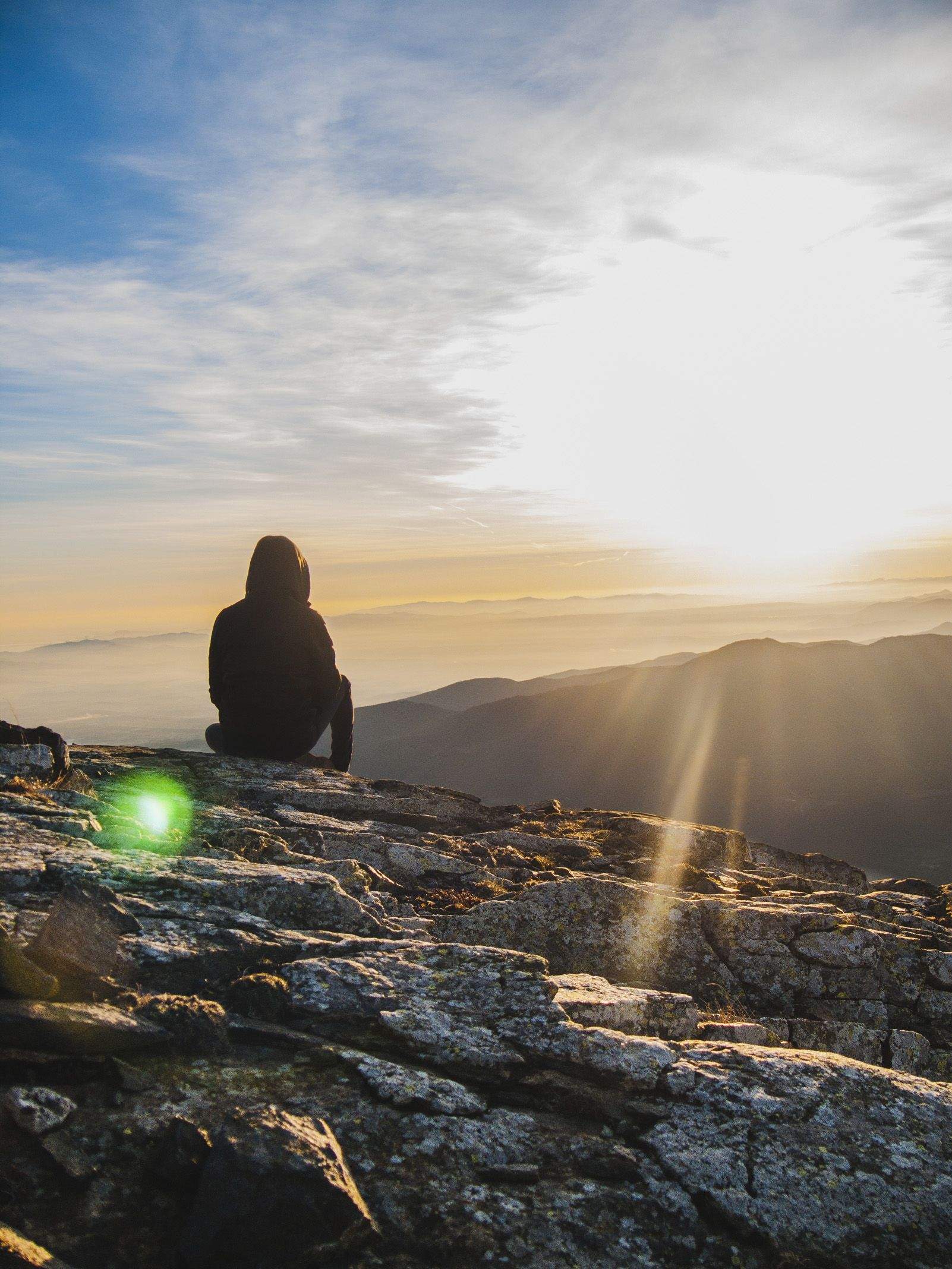 "El peregrí" al Turó de l'home, Montseny. Foto: Ricard Rossy.