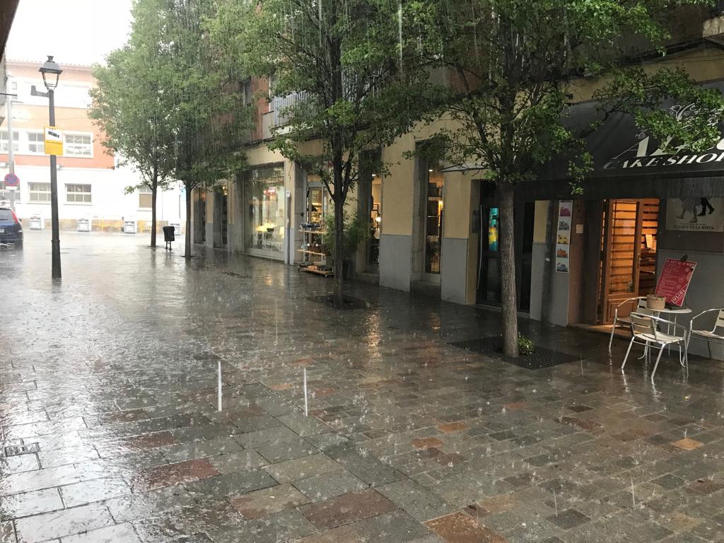 Dia de pluja a Sant Cugat. FOTO: TOT Sant Cugat