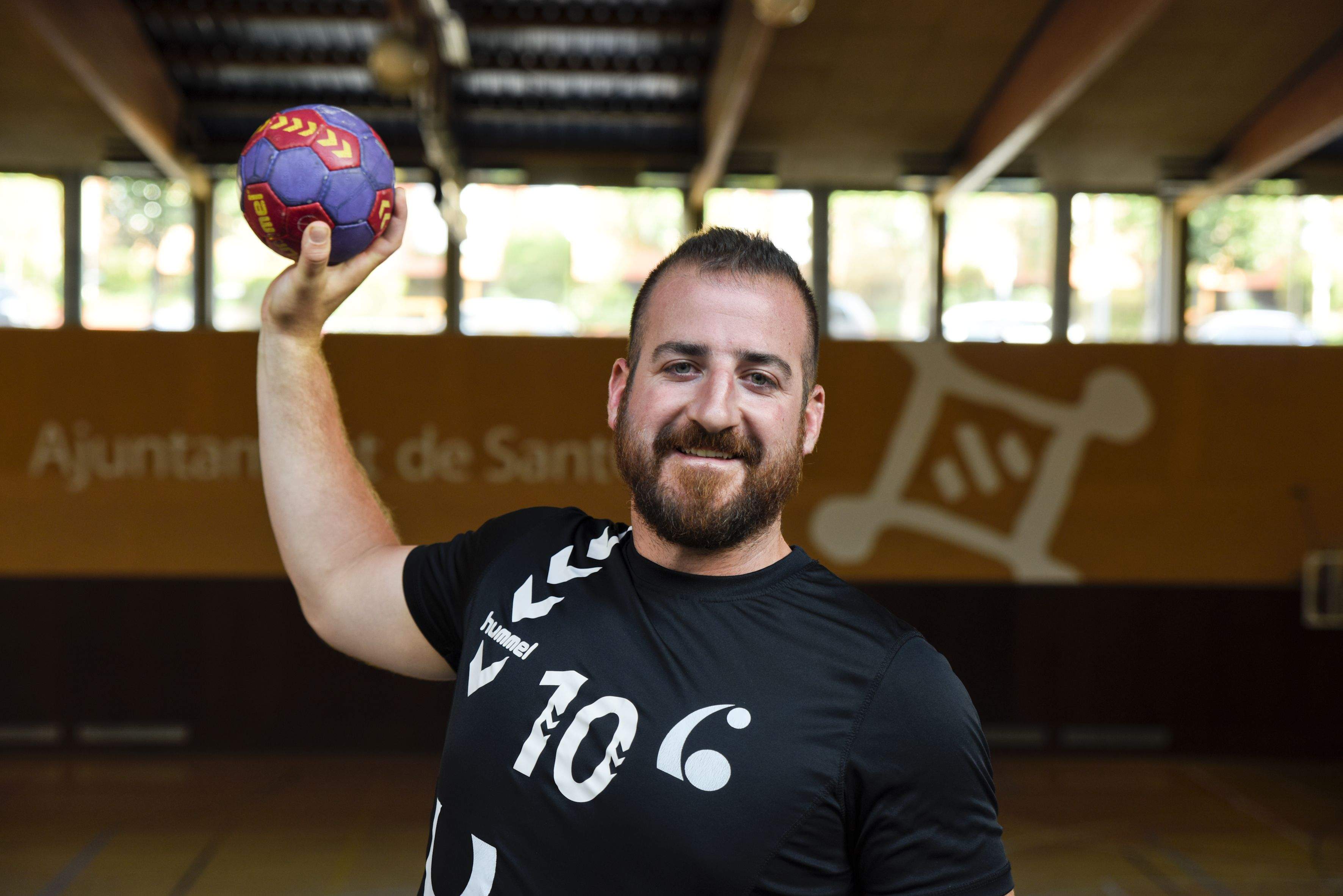 Gerard March, jugador les últimes temporades del Club Handbol Sant Cugat. FOTO: Bernat Millet