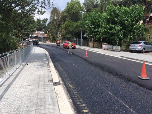 Recta final de les obres a Can Borrull. FOTO: @ajsantcugat