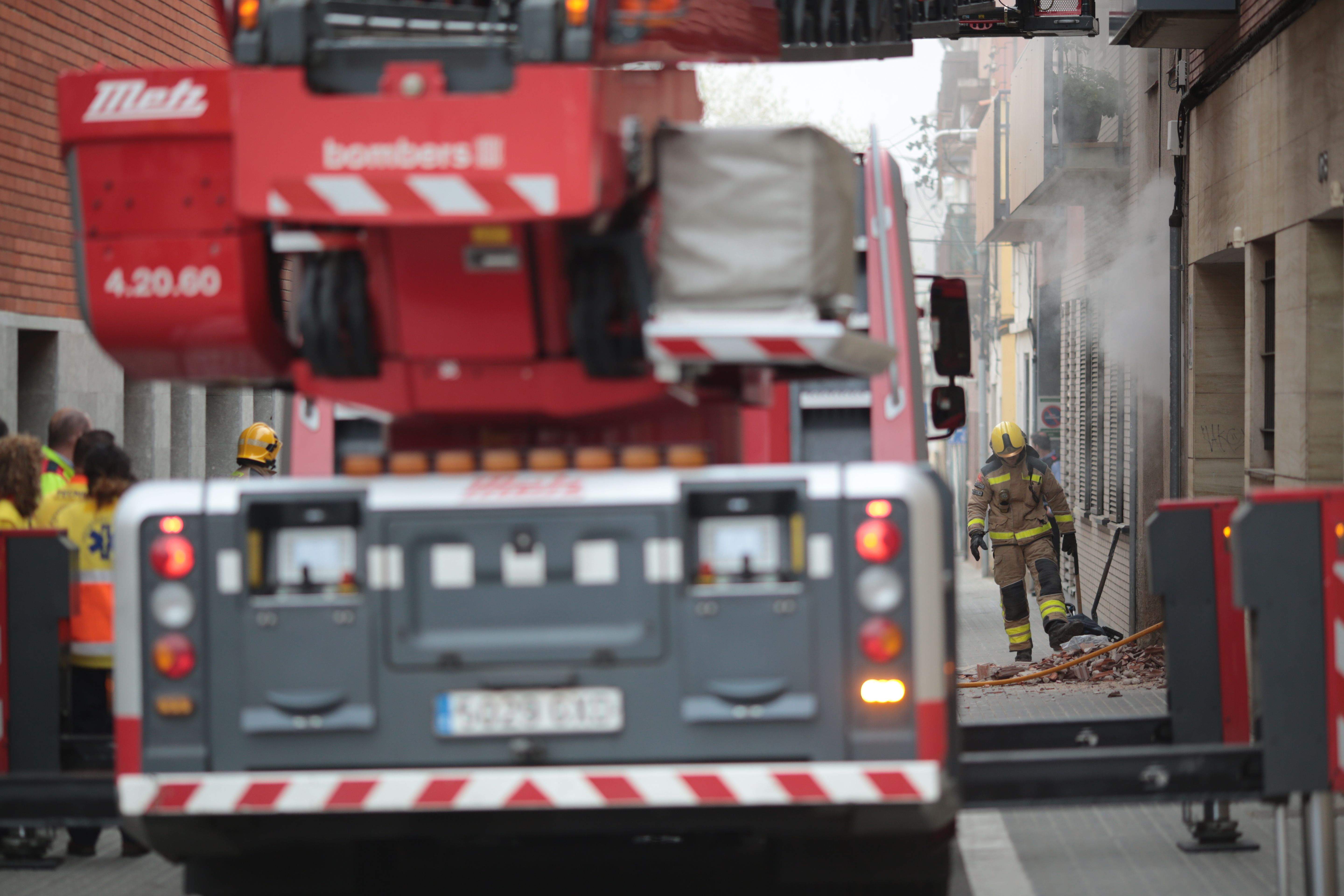 Imatge d'arxiu d'una actuació de Bombers a Sant Cugat. FOTO: Artur Ribera