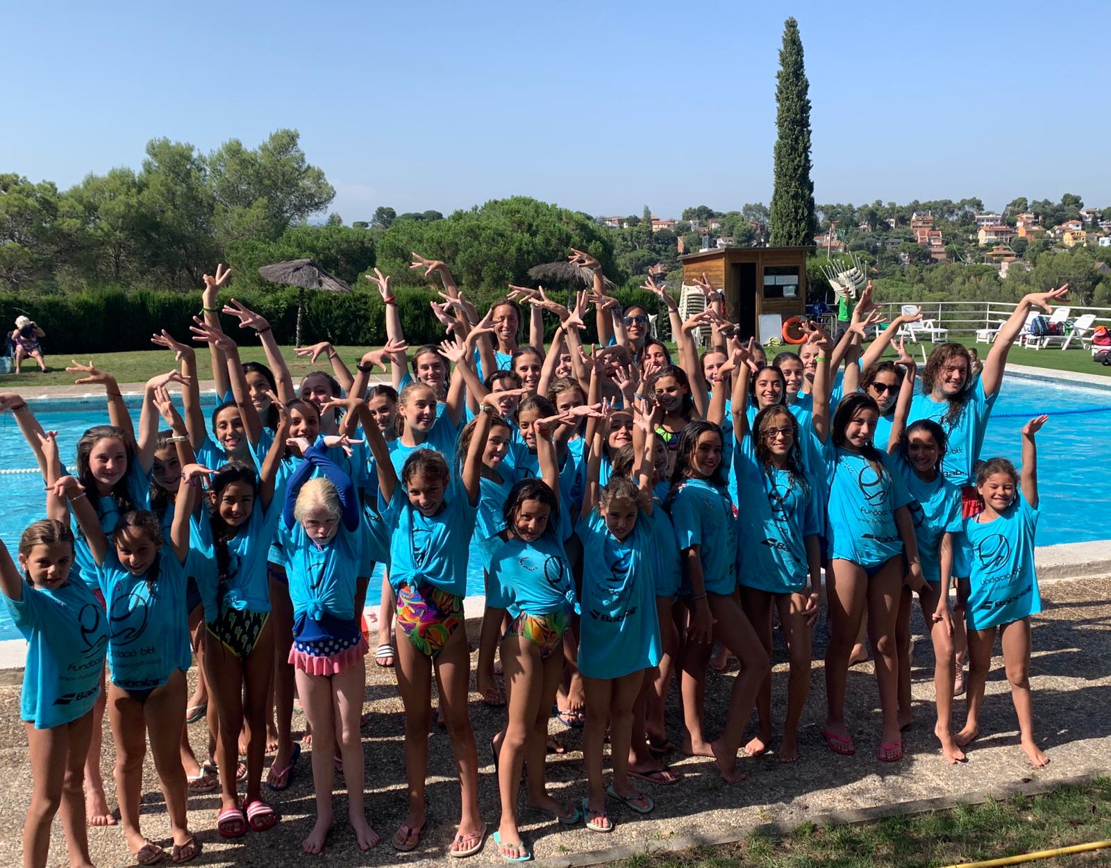 Participants del Campus Gemma Mengual de natació sincronitzada. FOTO: Cedida