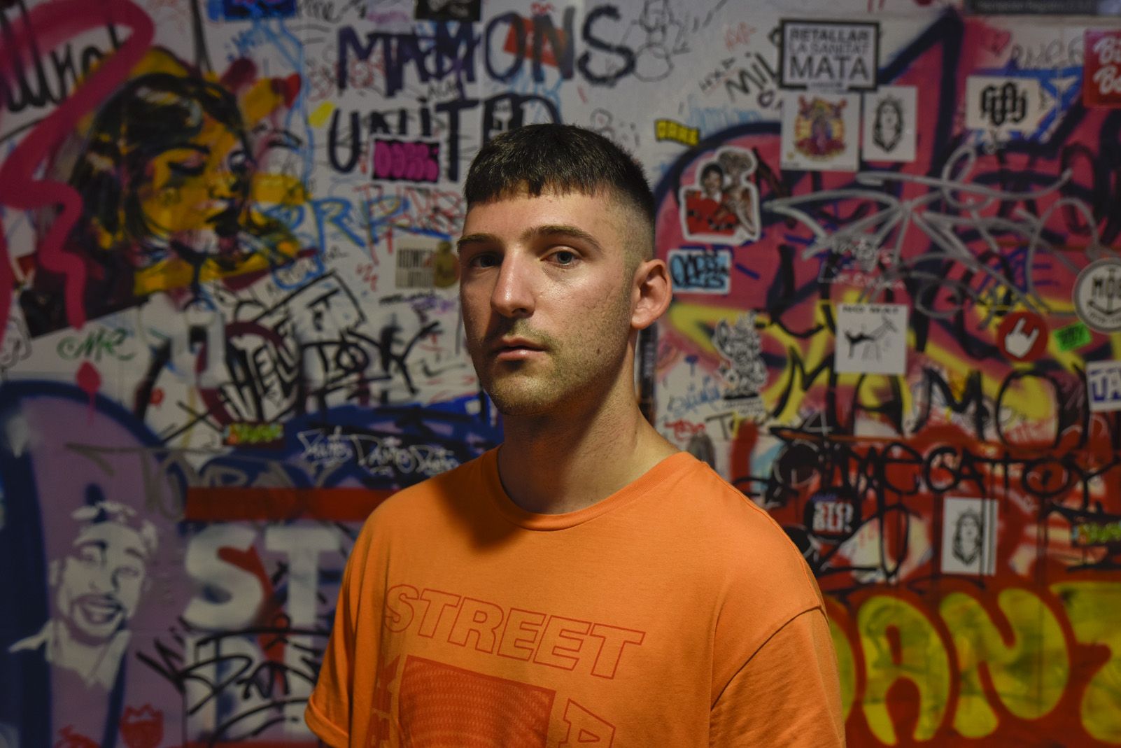 Pere Sala, Spxxn P, al local d'És-fera 72. FOTO: Bernat Millet