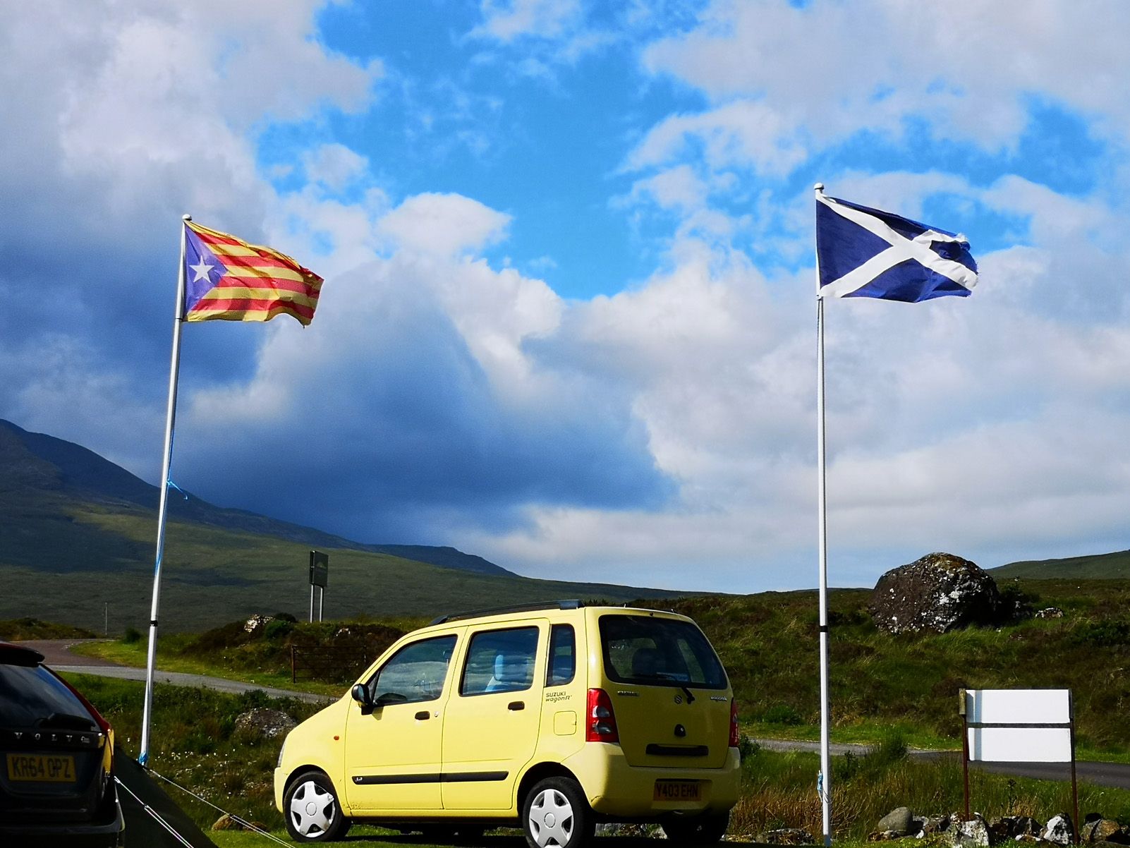 "Presencia catalana" a Highland, Escocia, isla de Skye. Foto: Cristina Joaquin Cusó.
