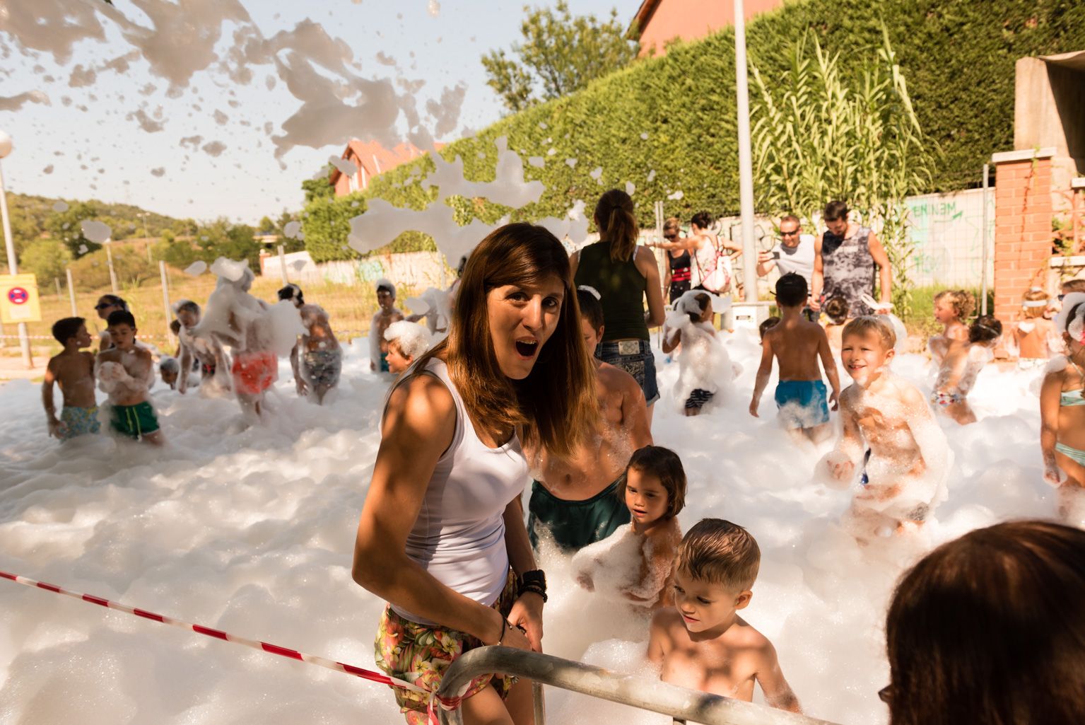 Festa Major de Mas Gener. Gran festa de l'escuma. Foto: Miguel López Mallach