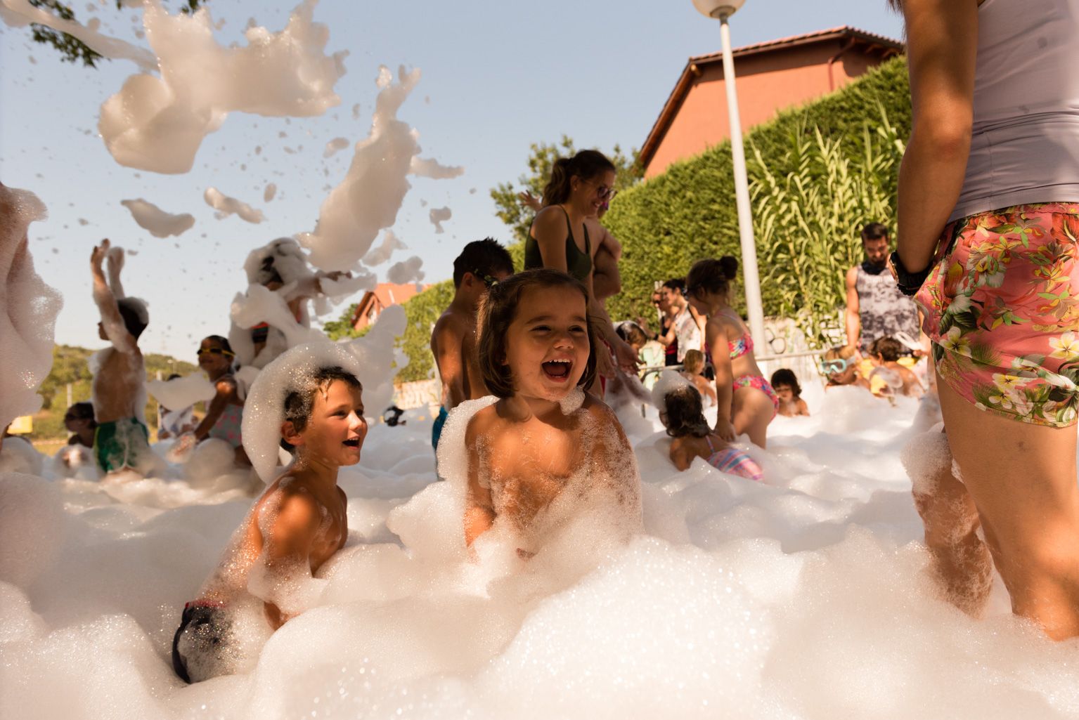 Festa Major de Mas Gener. Gran festa de l'escuma. Foto: Miguel López Mallach