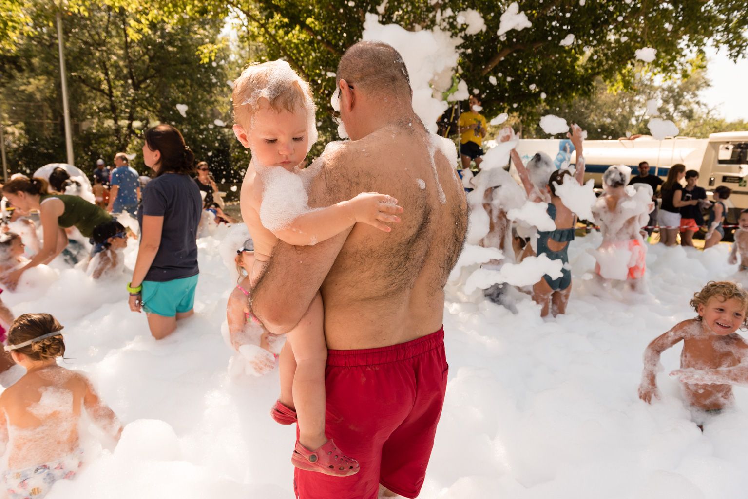 Festa Major de Mas Gener. Gran festa de l'escuma. Foto: Miguel López Mallach