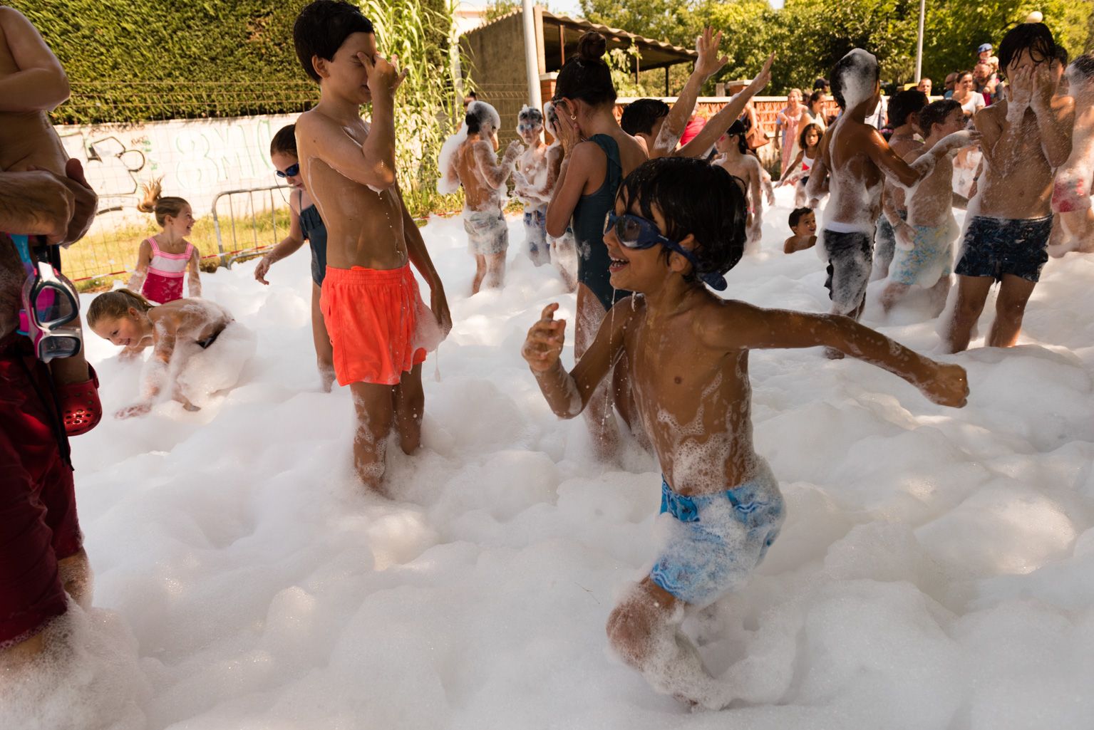 Festa Major de Mas Gener. Gran festa de l'escuma. Foto: Miguel López Mallach