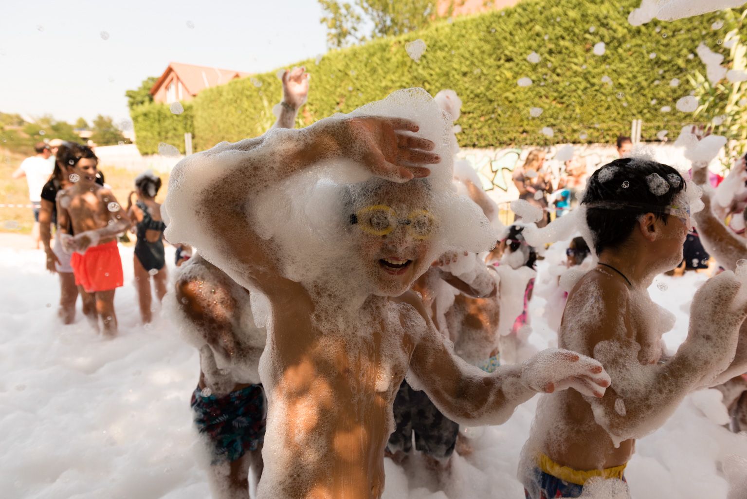 Festa Major de Mas Gener. Gran festa de l'escuma. Foto: Miguel López Mallach