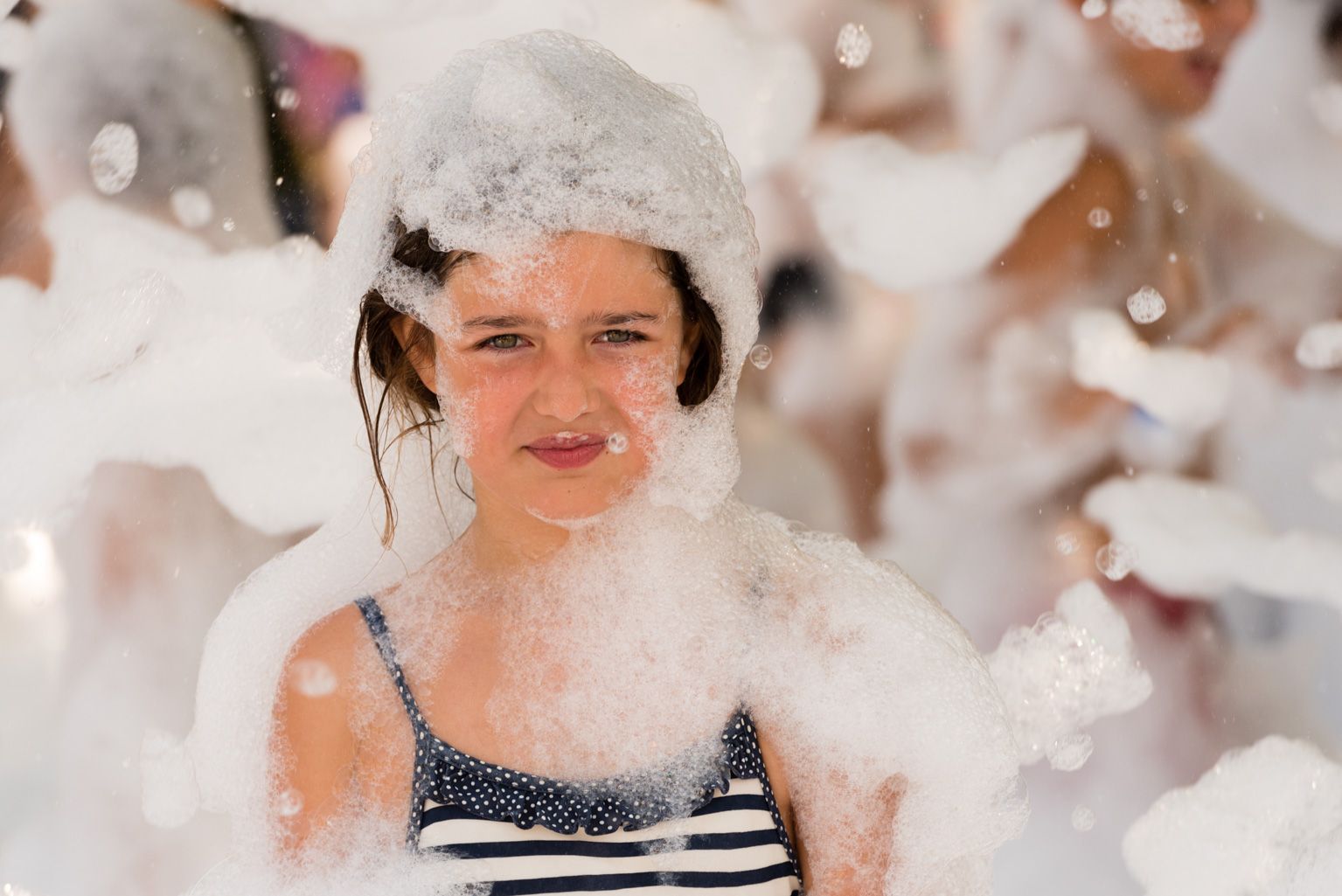 Festa Major de Mas Gener. Gran festa de l'escuma. Foto: Miguel López Mallach