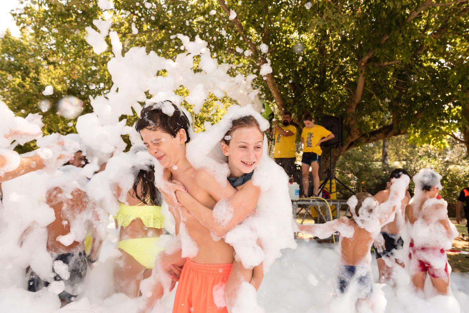 Festa Major de Mas Gener. Gran festa de l'escuma. Foto: Miguel López Mallach