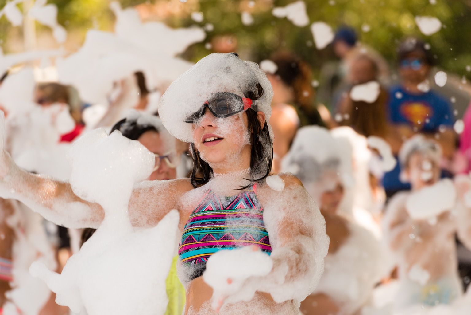 Festa Major de Mas Gener. Gran festa de l'escuma. Foto: Miguel López Mallach