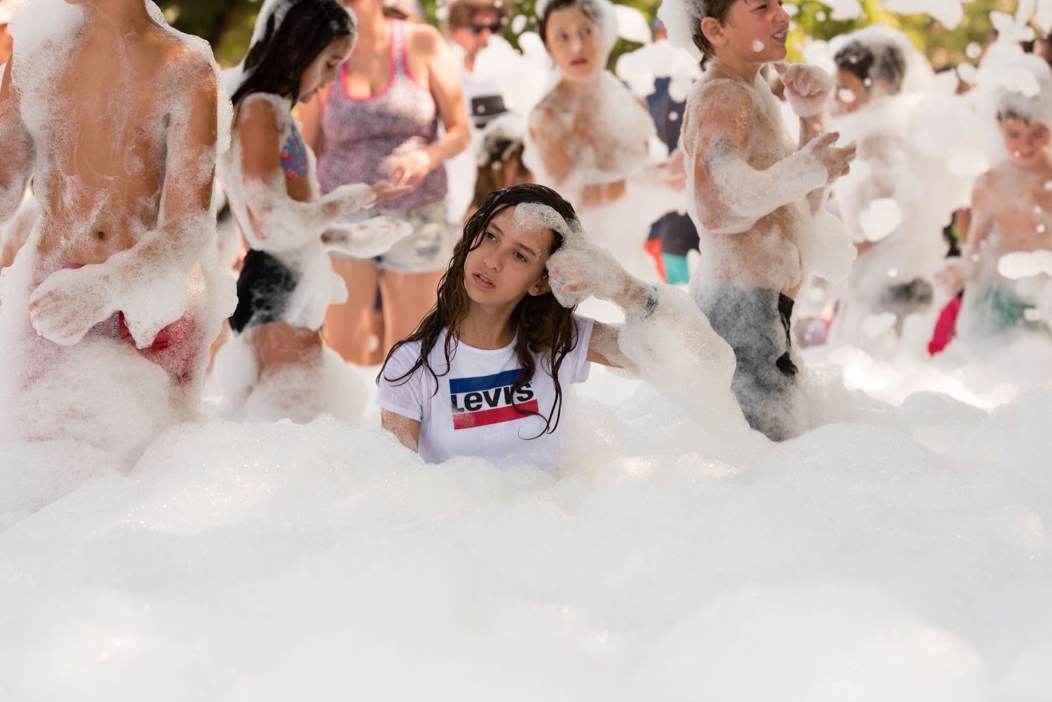 Festa Major de Mas Gener. Gran festa de l'escuma. Foto: Miguel López Mallach