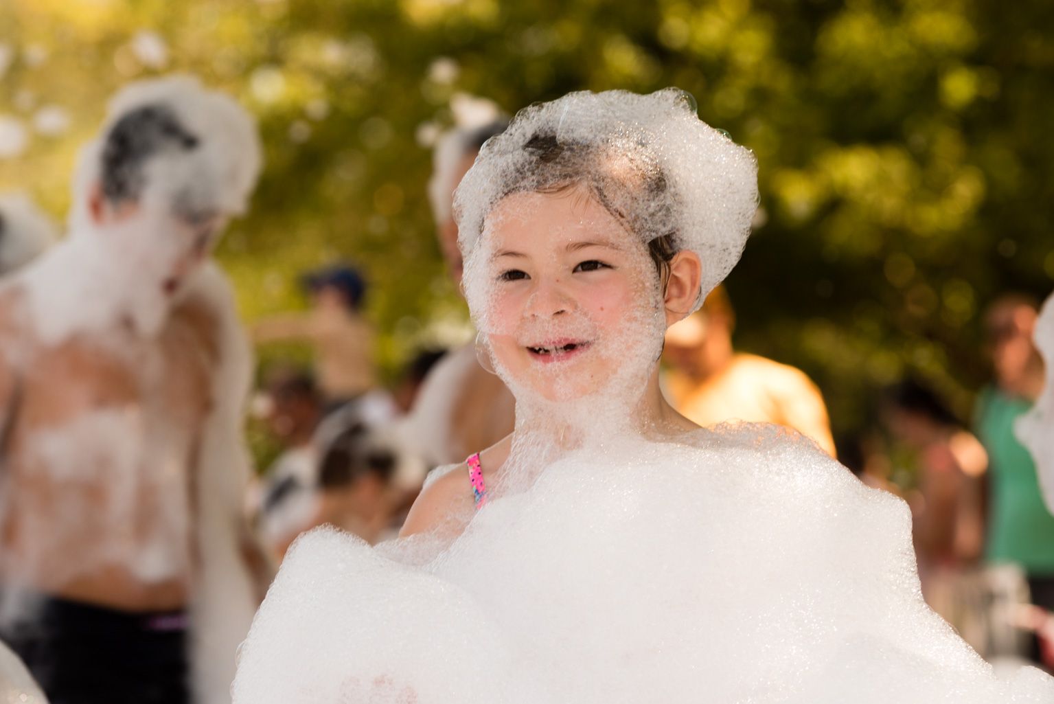 Festa Major de Mas Gener. Gran festa de l'escuma. Foto: Miguel López Mallach