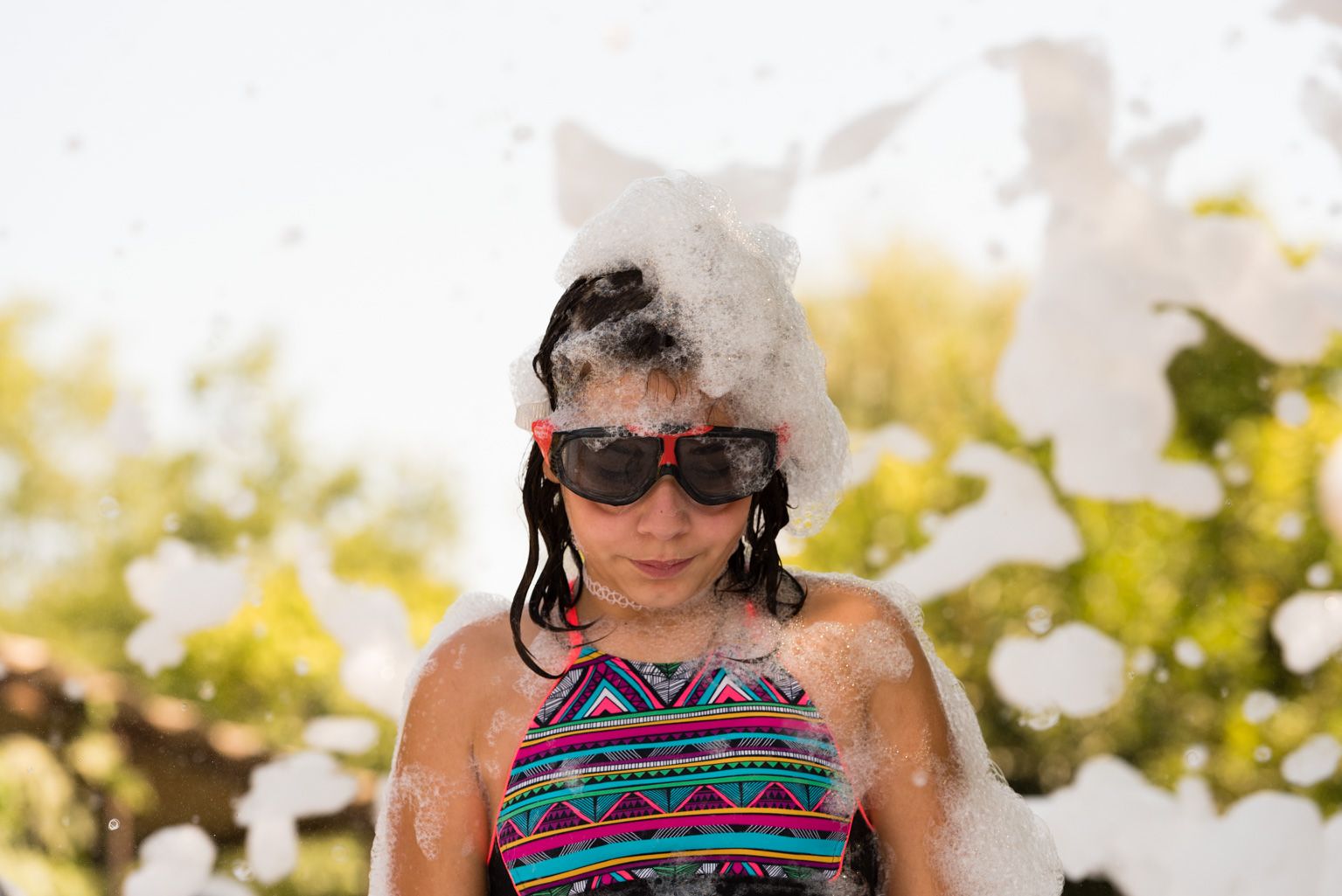 Festa Major de Mas Gener. Gran festa de l'escuma. Foto: Miguel López Mallach