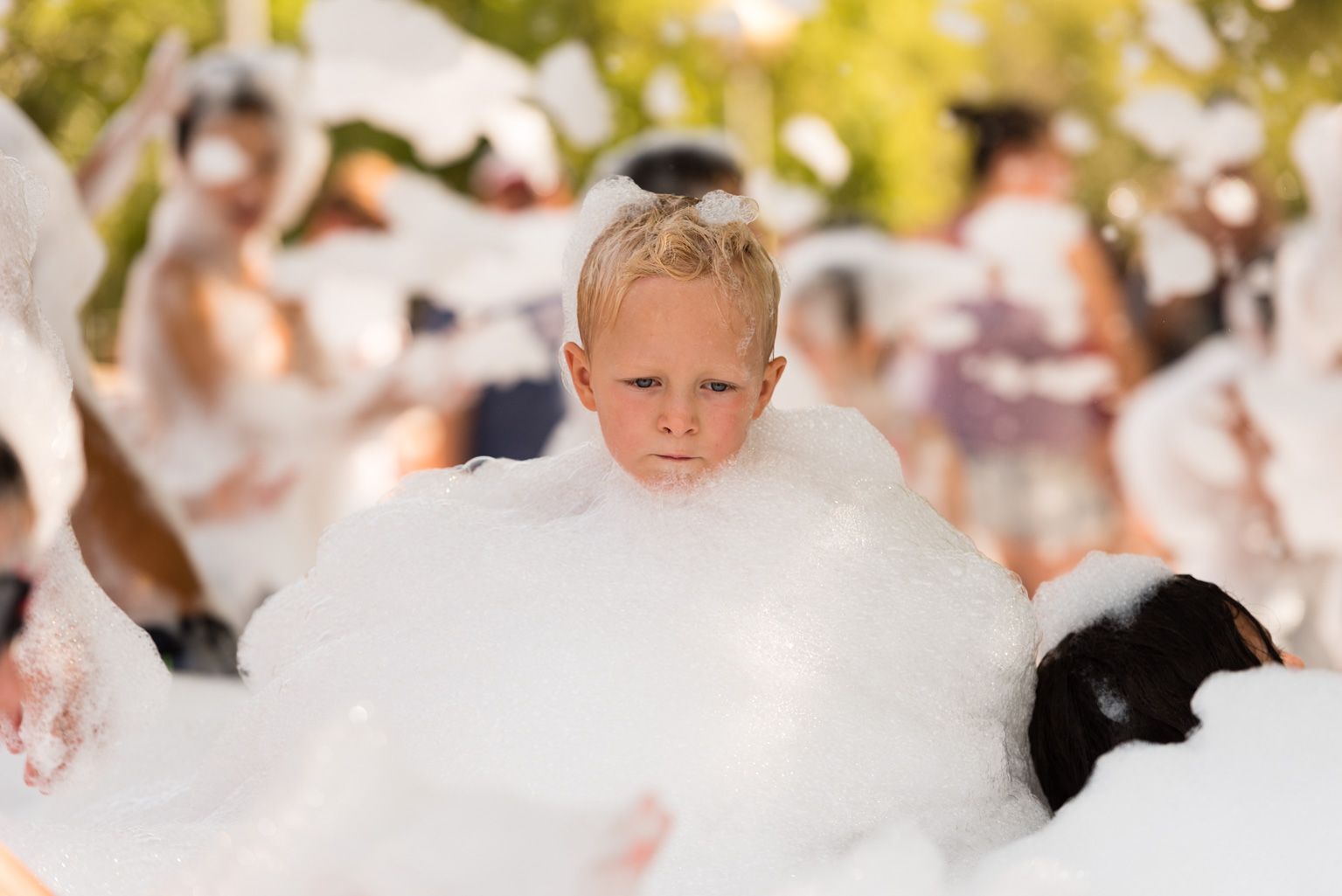 Festa Major de Mas Gener. Gran festa de l'escuma. Foto: Miguel López Mallach