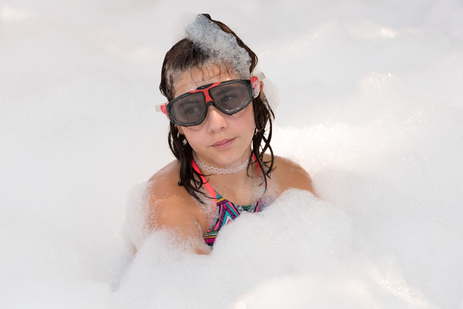 Festa Major de Mas Gener. Gran festa de l'escuma. Foto: Miguel López Mallach