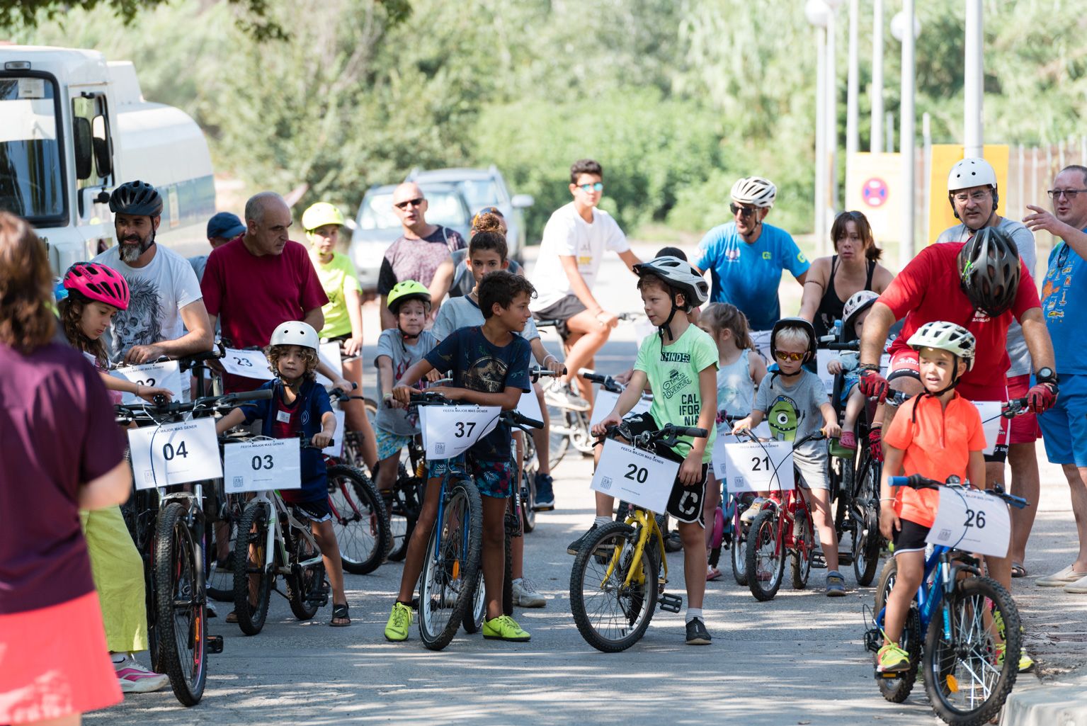 Festa Major de Mas Gener. Bicicletada popular. Foto: Miguel López Mallach