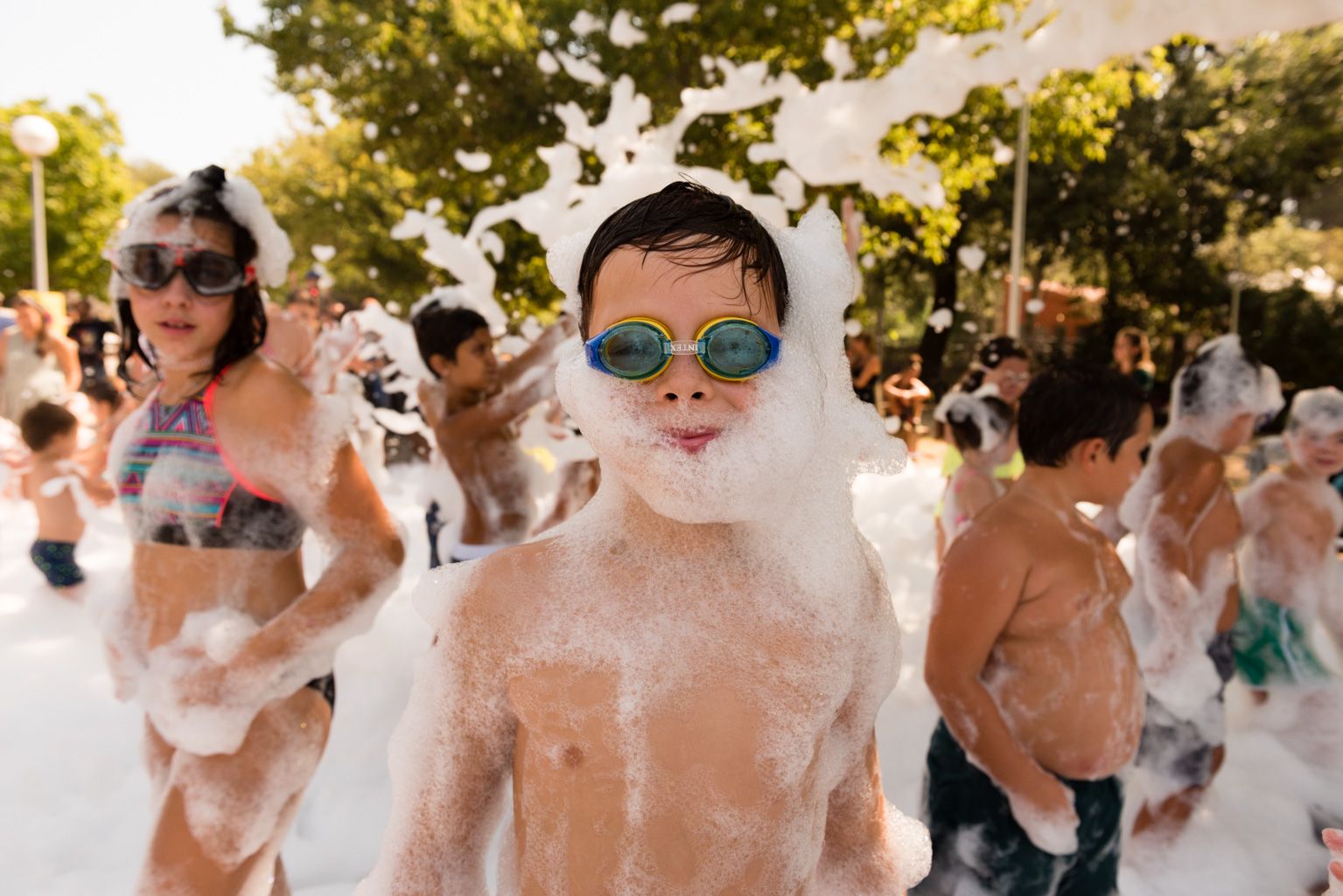 Festa Major de Mas Gener. Gran festa de l'escuma. Foto: Miguel López Mallach