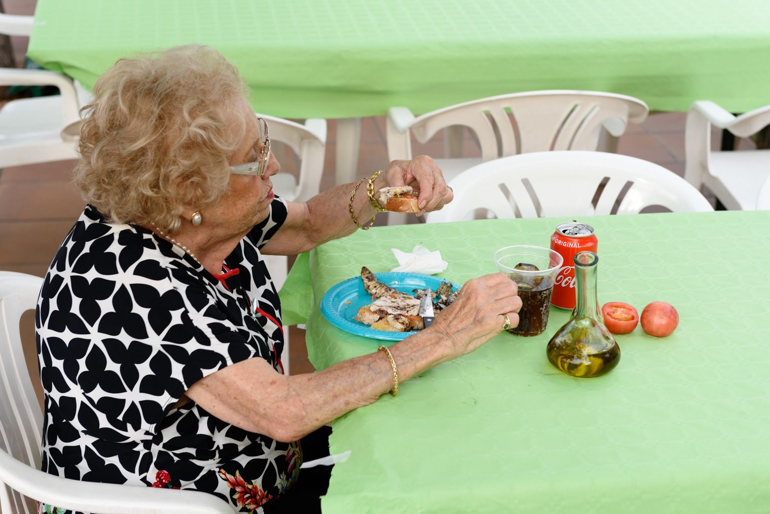 Festa Major de la Colònia Montserrat: Sardinada popular. Foto: Miguel López Mallach