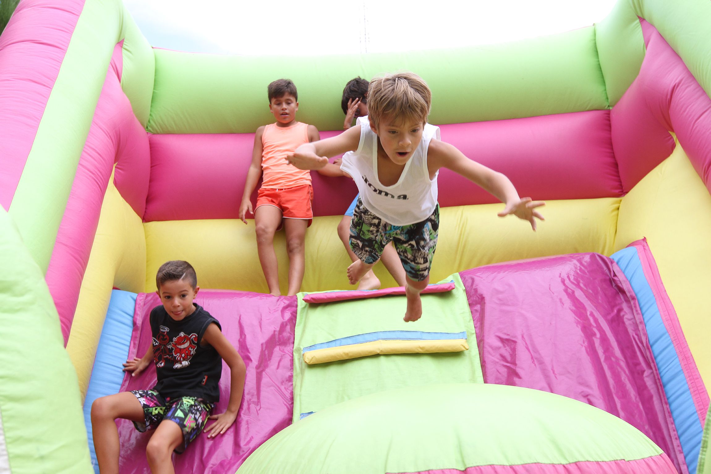 Inflables a la Festa Major de les Planes. FOTO: Arxiu