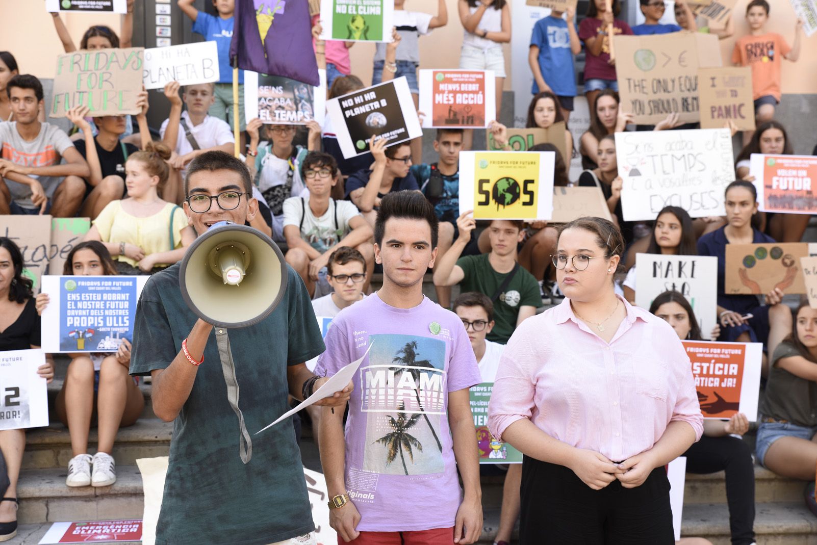 Manifestació de Fridays for Future. Foto: Bernat Millet.