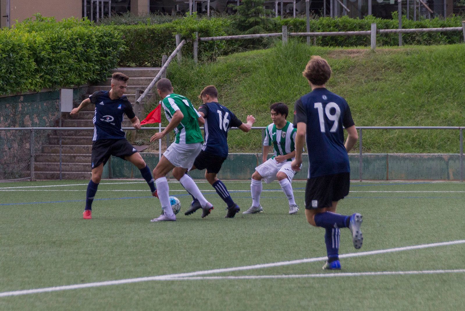 Partit de lliga Atlètic Junior-UD Unificación Bellvitge. FOTO: Paula Galván