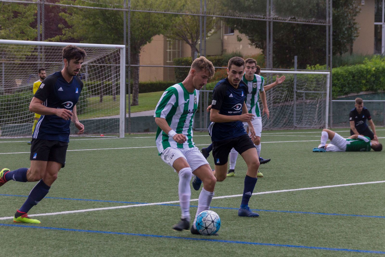 Partit de lliga Atlètic Junior-UD Unificación Bellvitge. FOTO: Paula Galván
