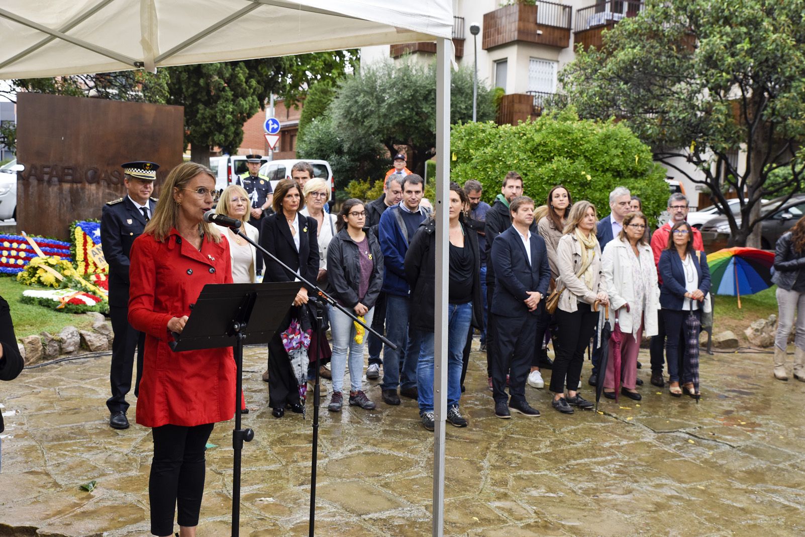 Discurs institucional de l'alcaldessa de Sant Cugat per la Diada Nacional de Catalunya FOTO: Bernat Millet
