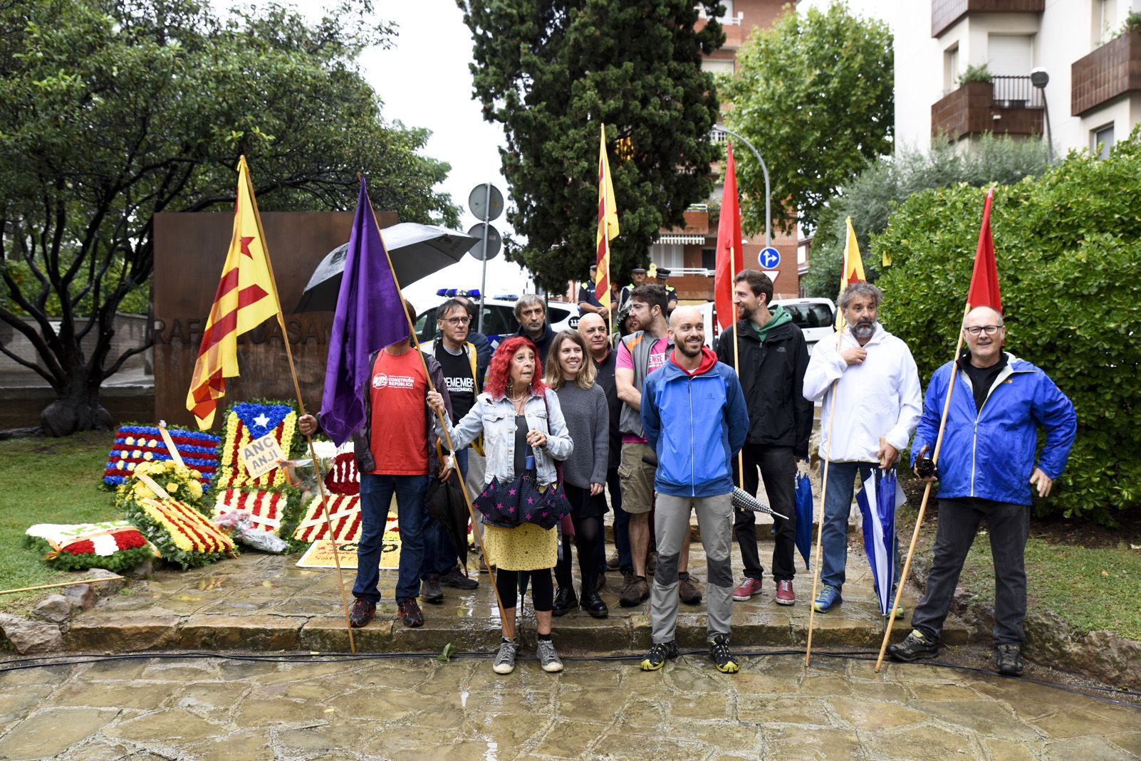 Ofrena a Rafael Casanova per la Diada Nacional Catalana de l'11 de Setembre. Foto: Bernat Millet.